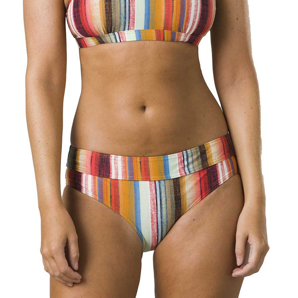 PrAna Size XS Baja Stripe Ramba Swim Bathing Suit Bikini Swimwear Bottom N14-1